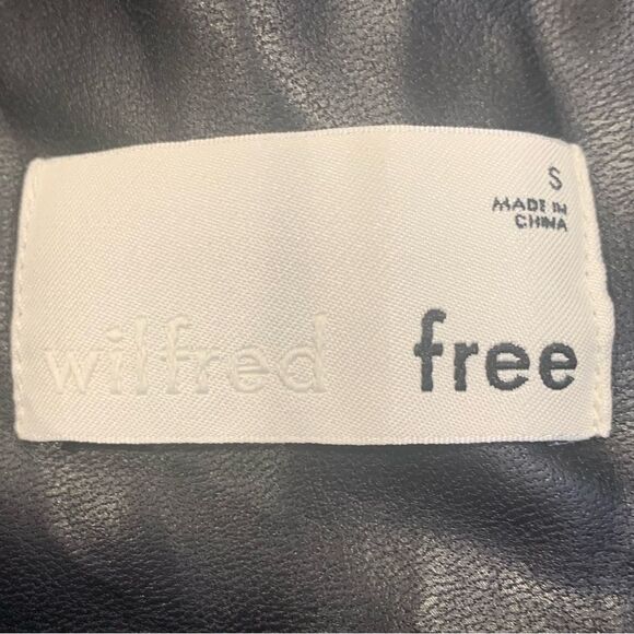 WILFRED FREE Black Daria Vegan  Leather Leggings Size S - Picture 7 of 11